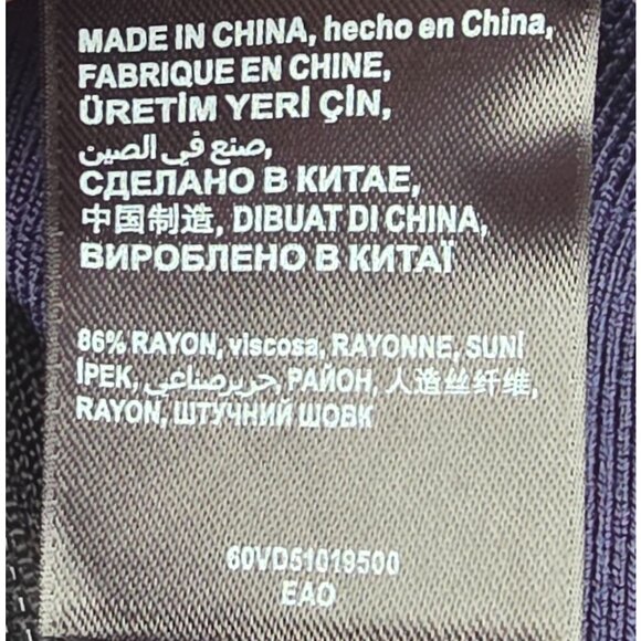 Women's - Bebe Navy Blue & Black Cropped Bandage Top, Size Small - Picture 5 of 7